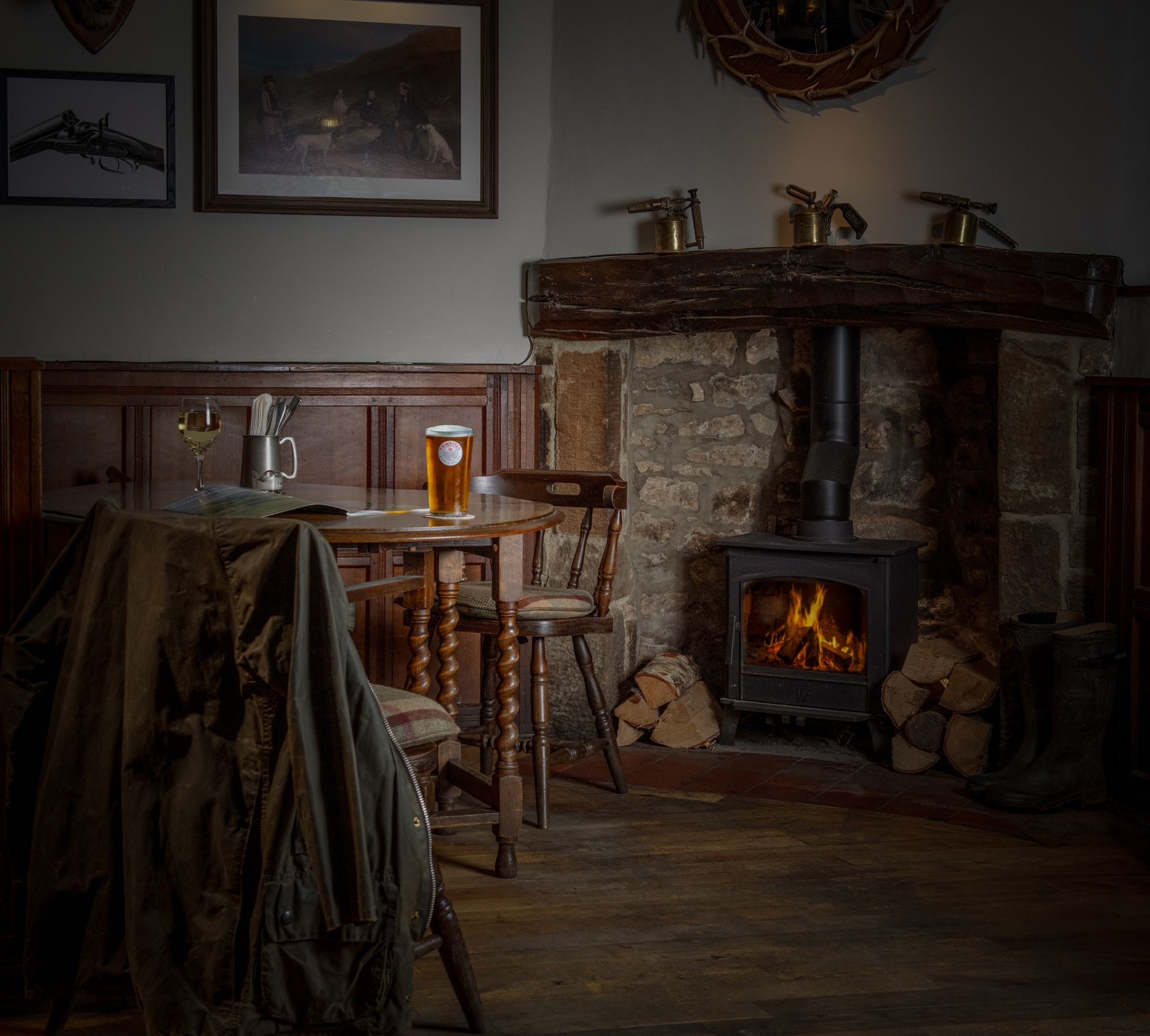 pint by the fire