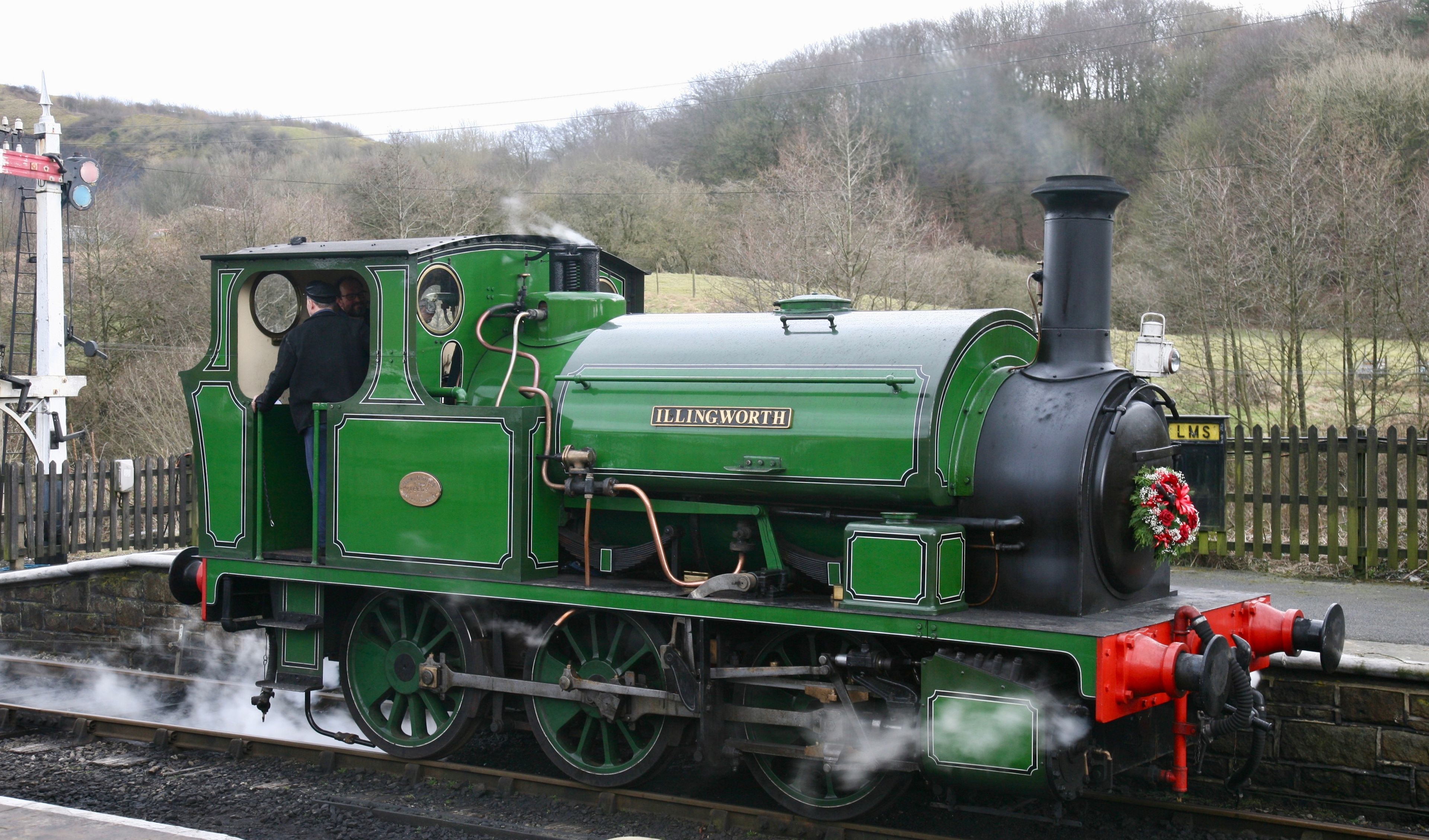 vintage steam train